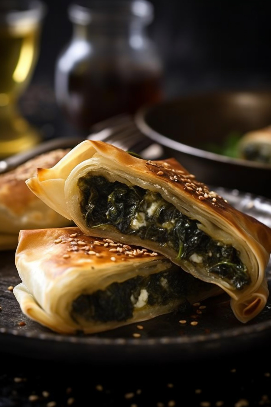 Arabische Spinat-Feta-Börek - Perfektes Fingerfood für den orientalischen Abend