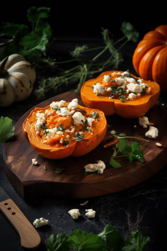 Herbstliche Häppchen - Kürbis-Feta-Tartelettes