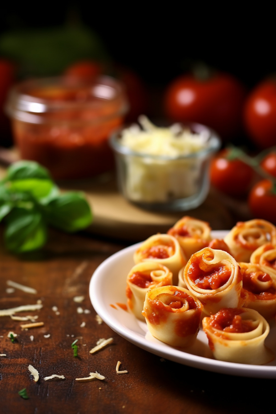 Gebackene Tortellini-Fingerfood mit Tomaten-Dip