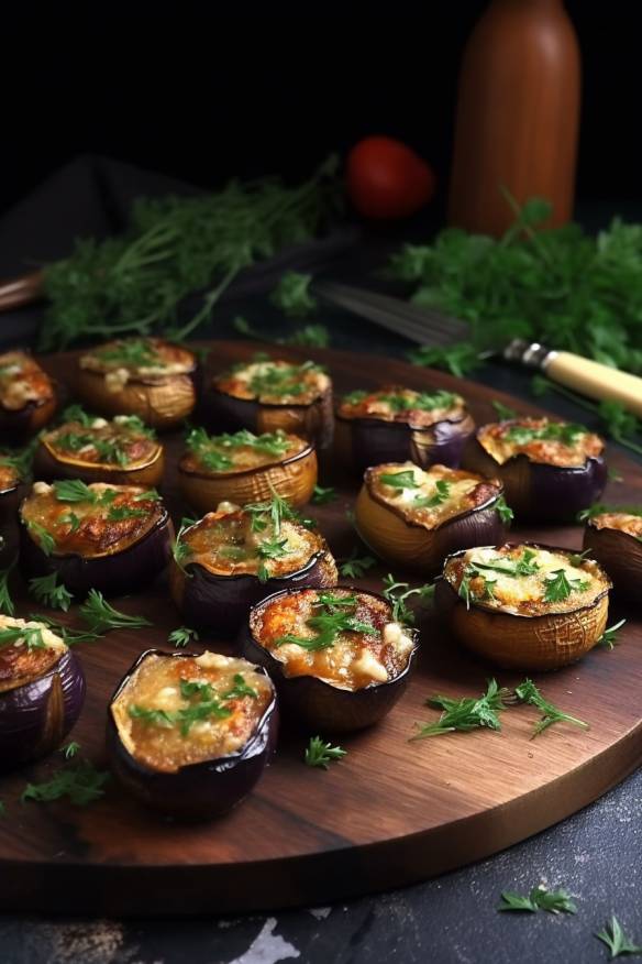 Gebackene Auberginenhäppchen - Perfektes Fingerfood für jede Gelegenheit