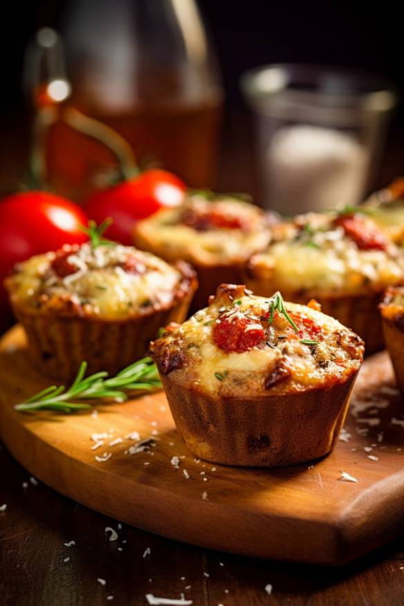 Hackfleisch-Tomaten-Muffins