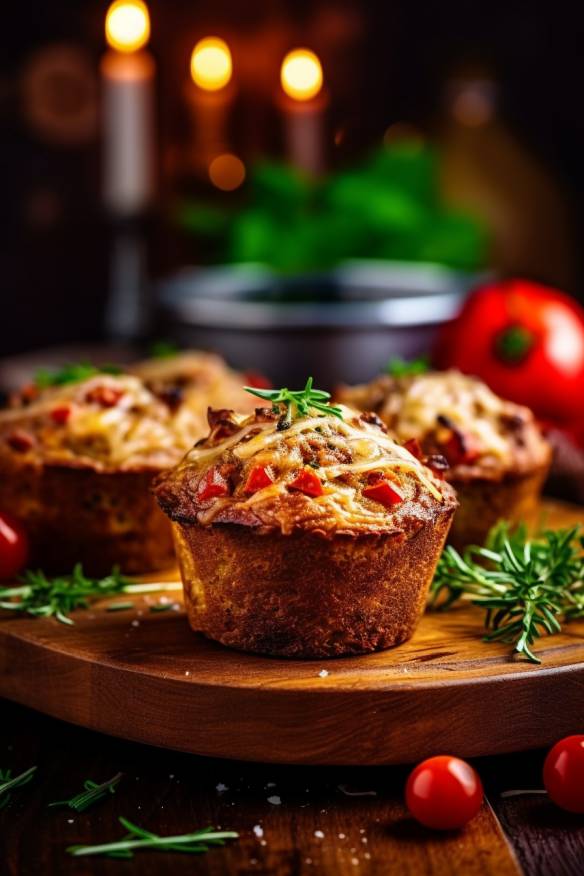 Hackfleisch-Tomaten-Muffins