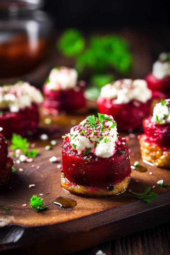 Rote Bete-Feta-Taler