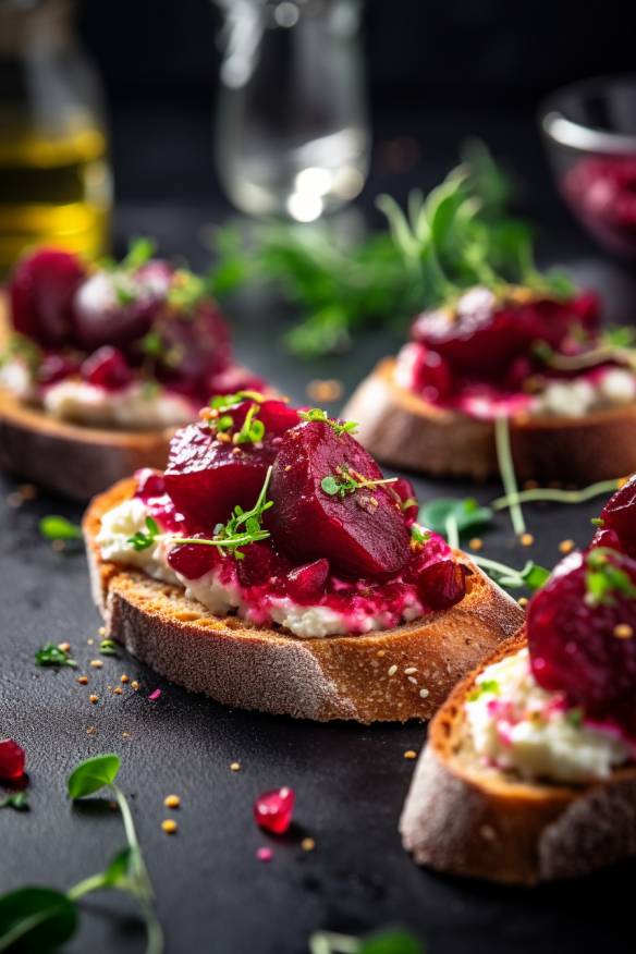 Rote-Bete-Crostini