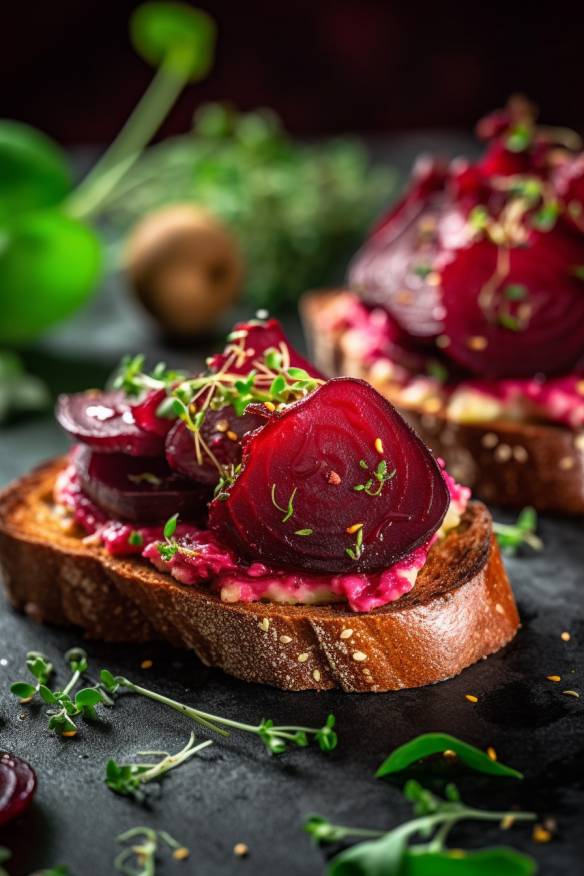 Rote-Bete-Crostini