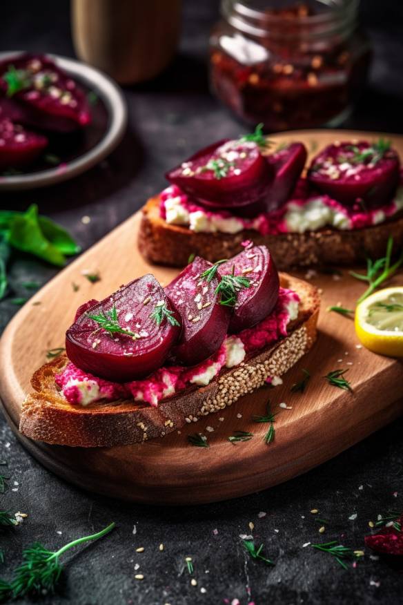 Rote-Bete-Crostini