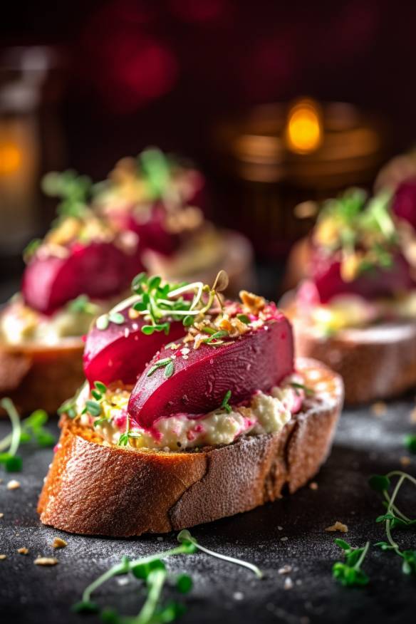 Rote-Bete-Crostini