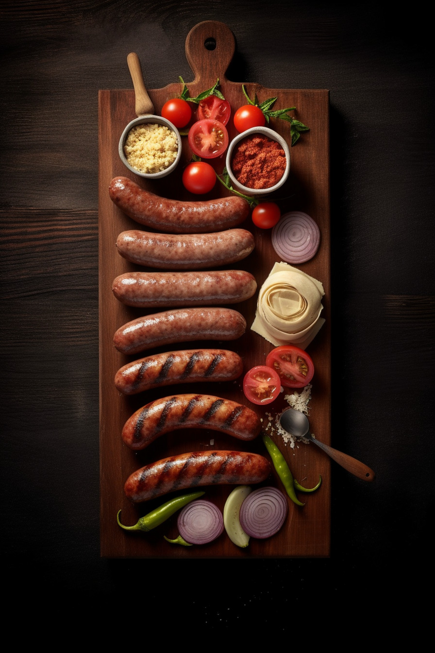 Knusprige Fingerfood-Cracker mit Dip auf einem Holzbrett angerichtet.