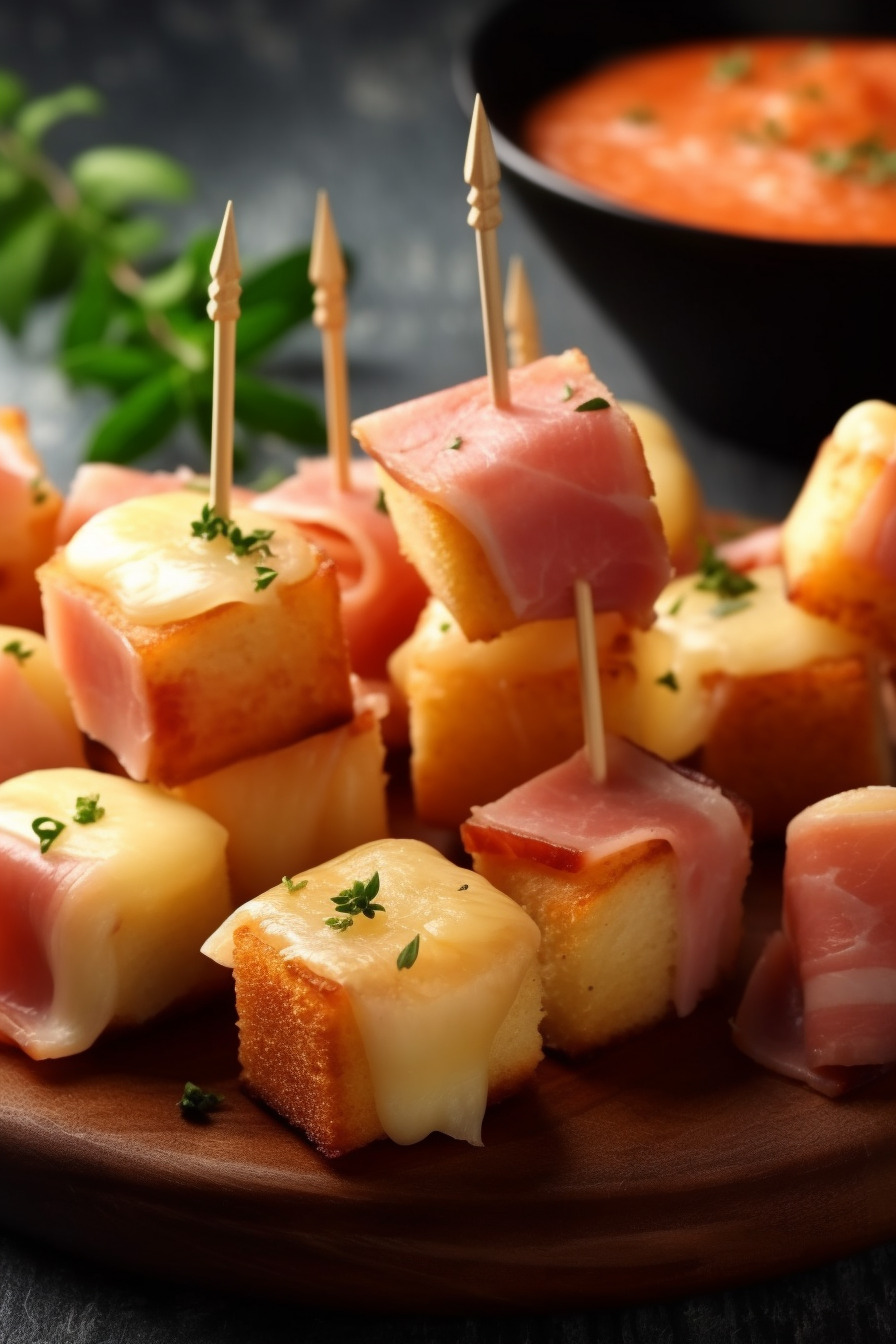 Käse-Schinken-Häppchen - Perfekte Snacks für die Weihnachtsfeier