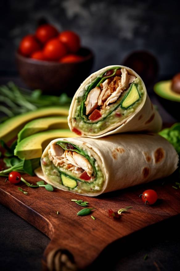 Chicken Avocado Wraps - Fingerfood zum Vorbereiten