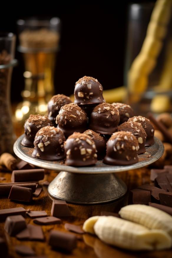 Schoko-Bananen-Trüffel - Süßes Fingerfood ohne Backen