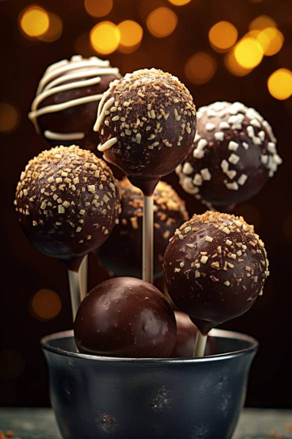 Schokoladige Cake Pops