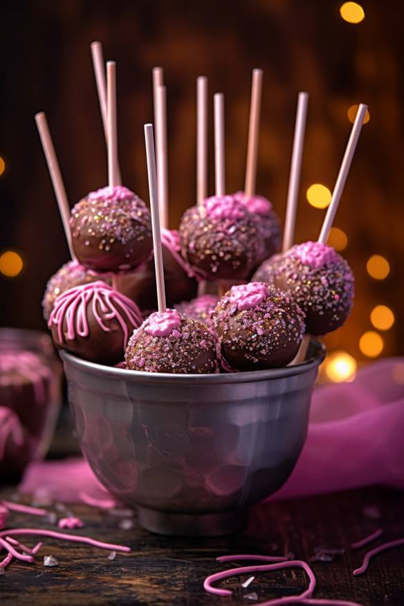 Schokoladige Cake Pops