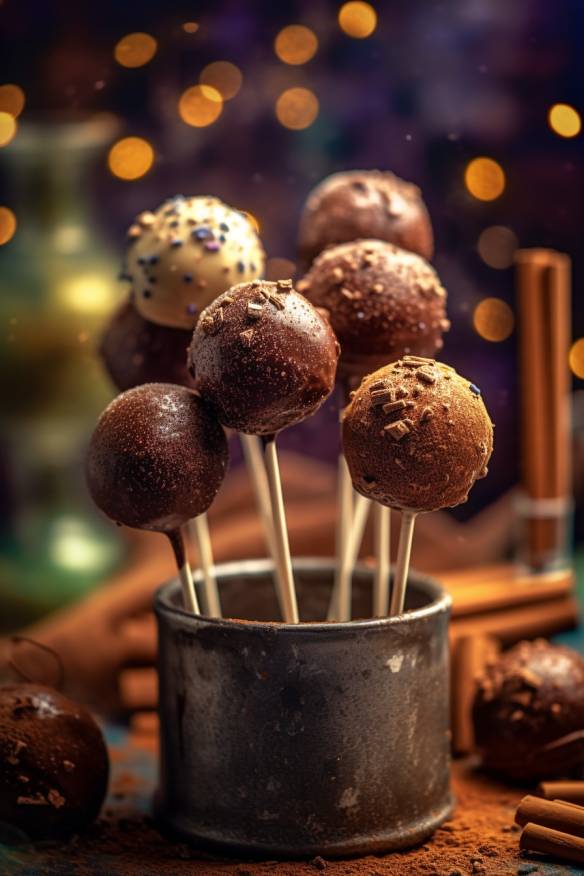 Schokoladige Cake Pops