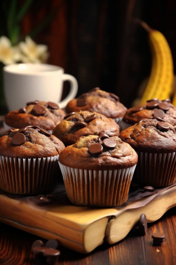 Schokoladen-Bananen-Muffins - Süßes Fingerfood zum Backen