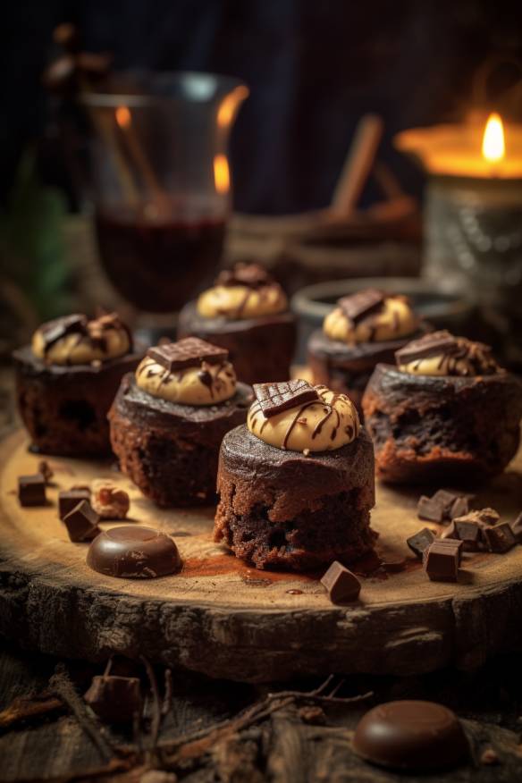 Schokoladige Brownie-Bites