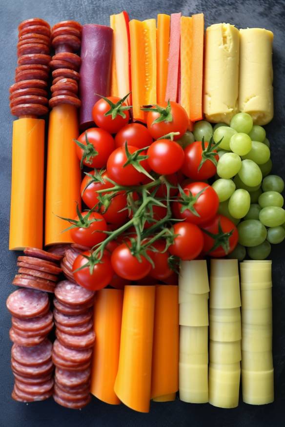 Bunte Gemüsesticks - Gesundes Fingerfood für unterwegs beim Kindergeburtstag