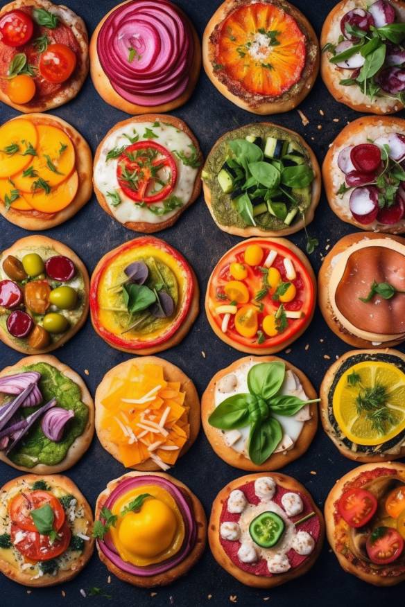 Bunte Mini-Pizzas - Das perfekte Fingerfood zur Einschulung