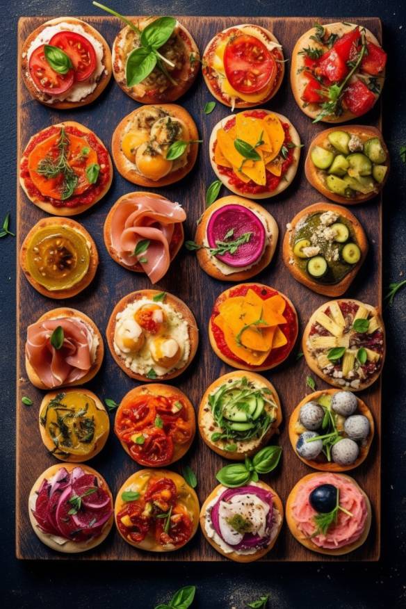 Knusprige Mini-Pizzen - Perfektes Silvester Fingerfood