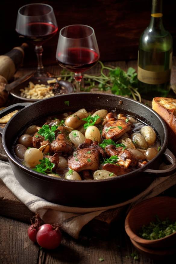 Coq au Vin - Ein Klassiker der französischen Küche