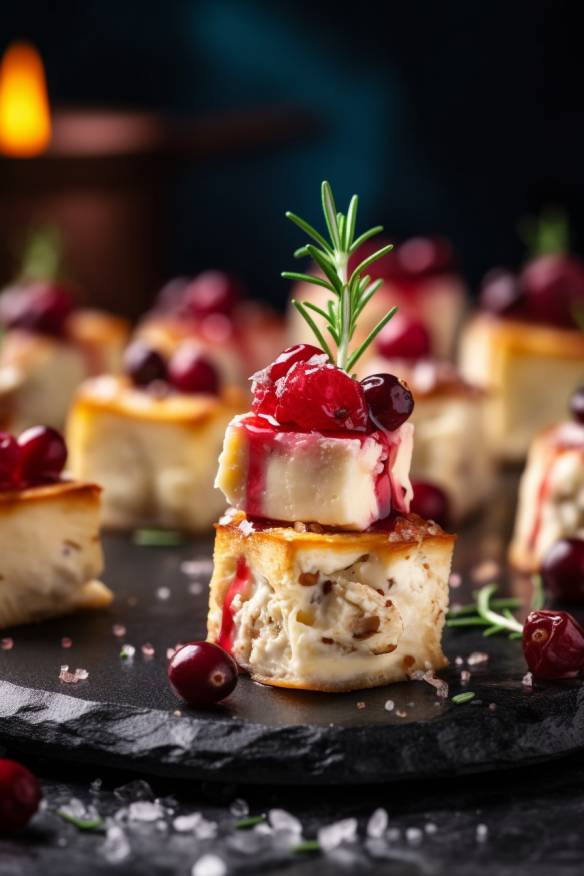 Cranberry-Feta-Bites - Weihnachtliches Fingerfood