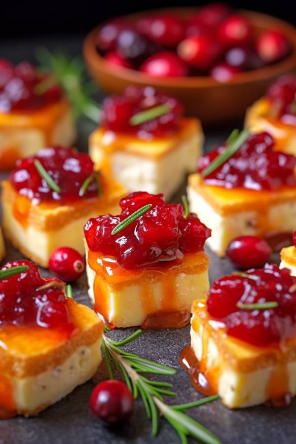 Cranberry-Feta-Bites - Weihnachtliches Fingerfood