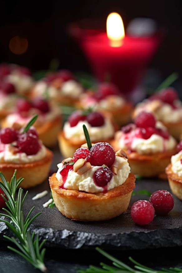 Cranberry-Feta-Bites - Weihnachtliches Fingerfood