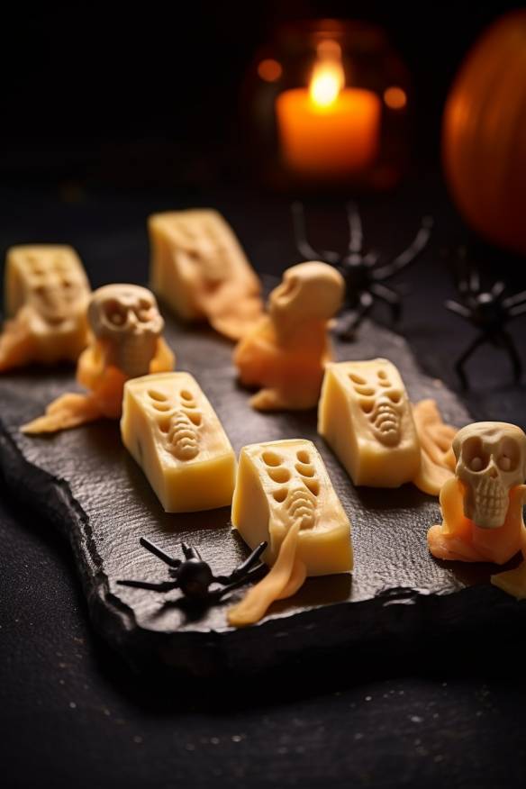 Gruselige Käsefüße - Perfekte Halloween Snacks als Fingerfood