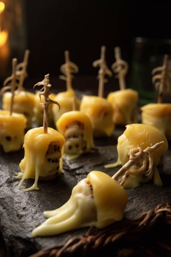 Gruselige Käsefüße - Perfekte Halloween Snacks als Fingerfood