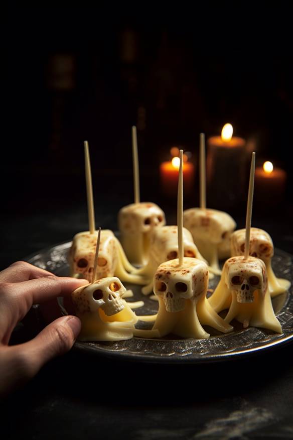 Gruselige Käsefüße - Perfekte Halloween Snacks als Fingerfood