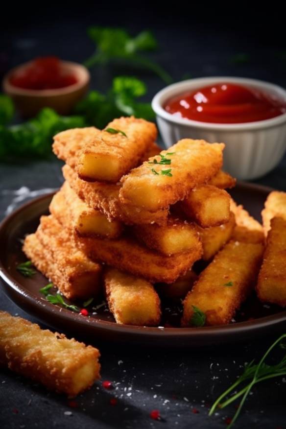 Knusprige Käsestangen - Einfaches und schnelles Fingerfood