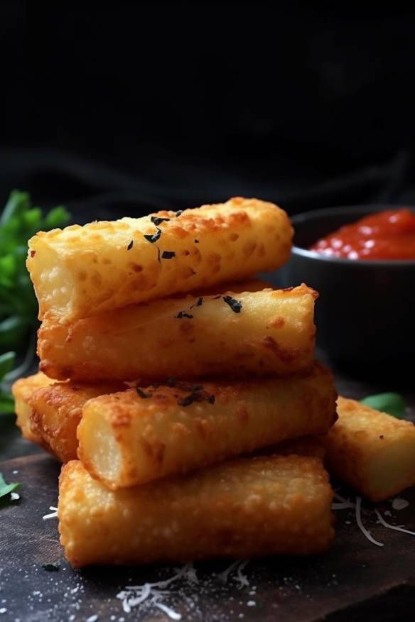 Knusprige Käsestangen - Schnell zubereitetes Fingerfood