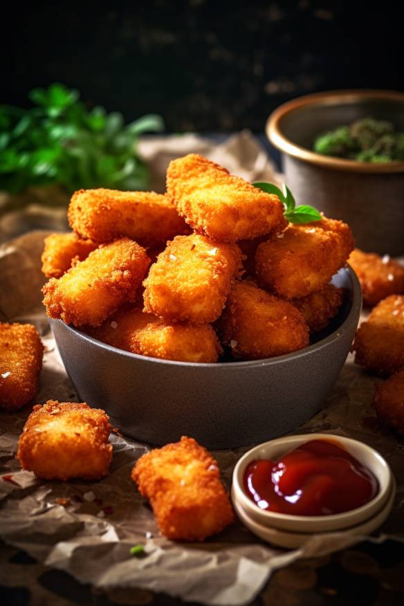 Knusprige Hähnchen-Nuggets - Glutenfreies Fingerfood Rezept