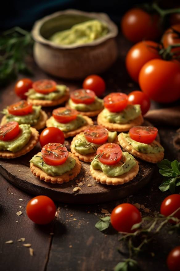 Knusprige Parmesan-Kekse mit getrockneten Tomaten