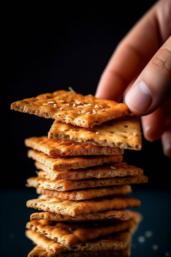 Knusprige Cracker Fingerfood