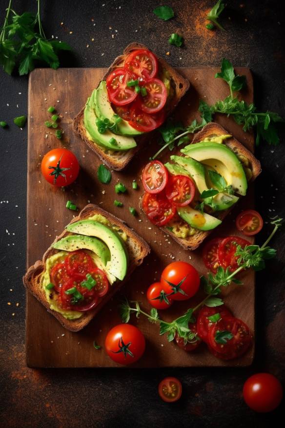 Knusprige Toastbrot-Häppchen mit Ricotta und Tomaten