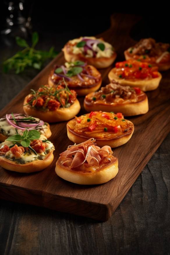 Knusprige Mini-Pizzaschnecken