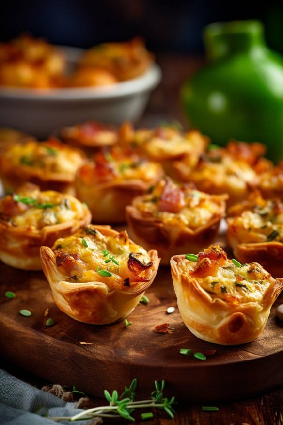 Knusprige Mini-Quiches - Partyhäppchen Fingerfood