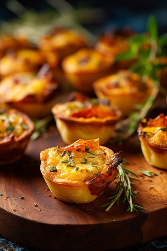 Knusprige Mini-Quiches