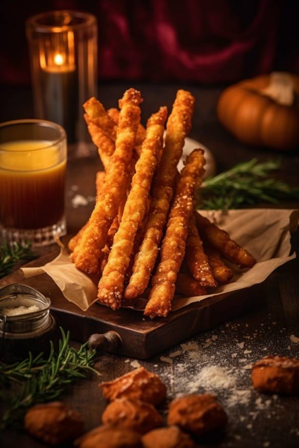 Knusprige Käsestangen - Perfekte Silvester Snacks