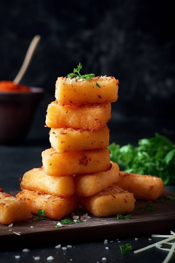 Knuspriges Hähnchen-Fingerfood mit Dip