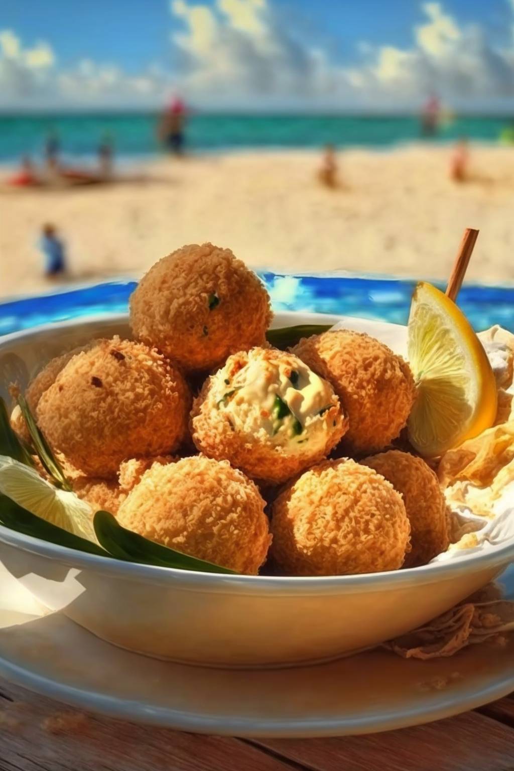 Knusprige Garnelen-Sesam-Bällchen