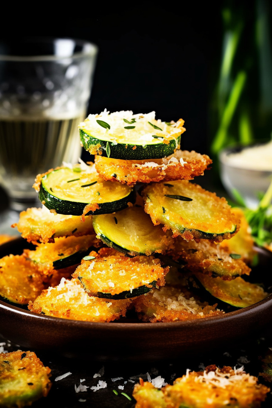 Knusprige Zucchini-Parmesan Chips - Perfekte Sommer Party Snacks