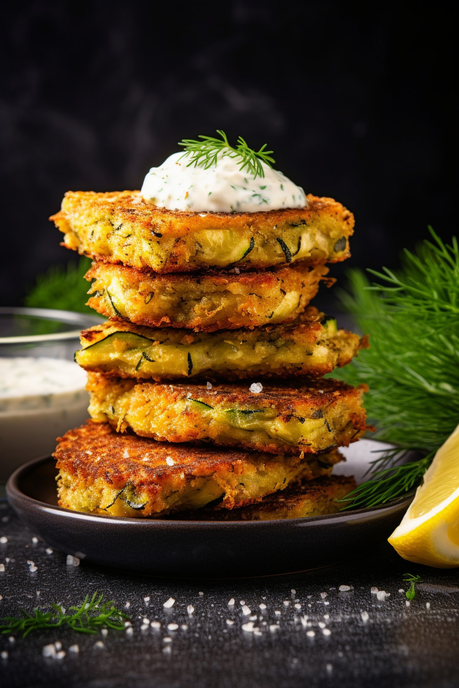 Knusprige Zucchini-Feta-Patties – Perfektes Fingerfood für die Arbeitskollegen