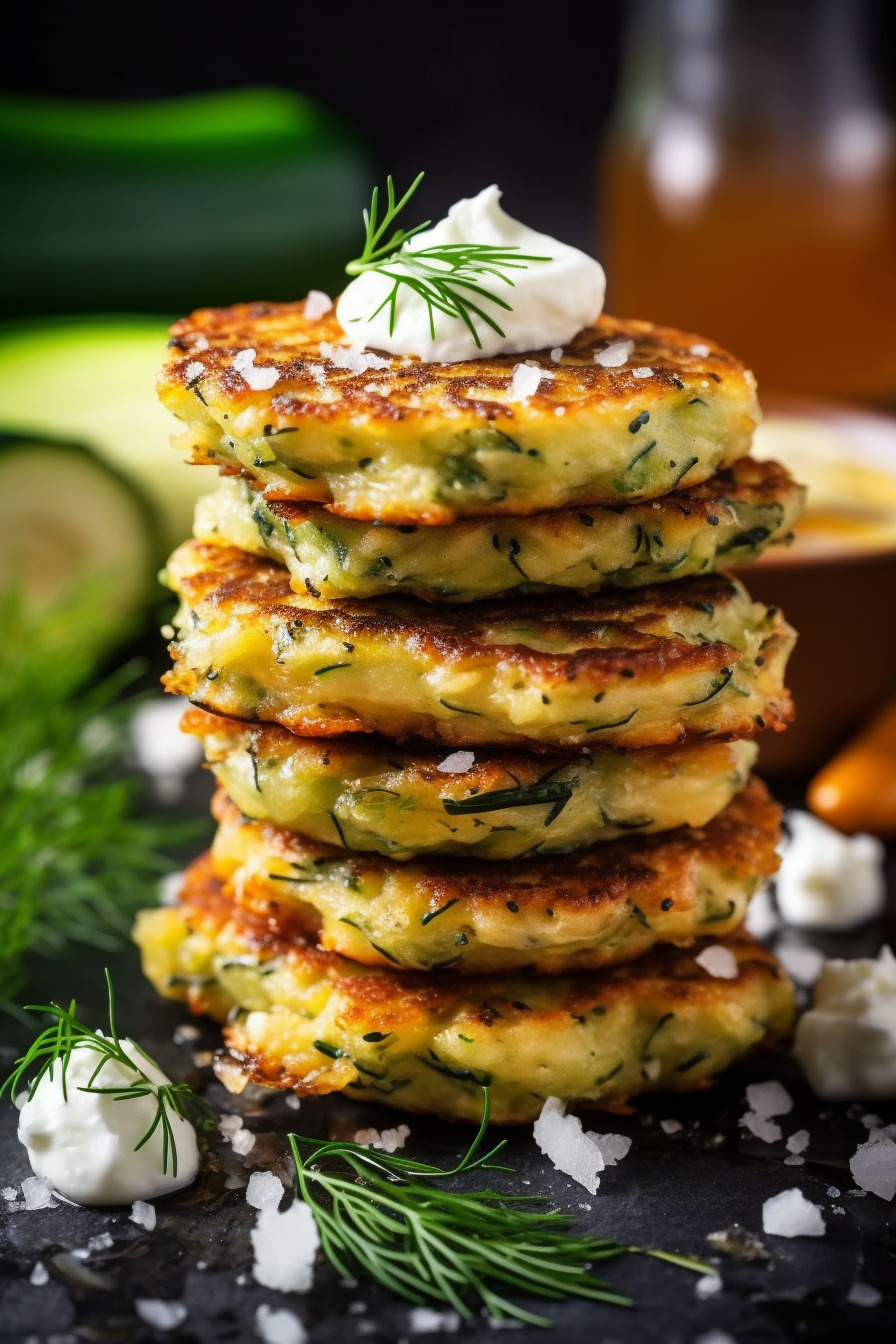 Knusprige Zucchini-Feta-Patties – Perfektes Fingerfood für die Arbeitskollegen