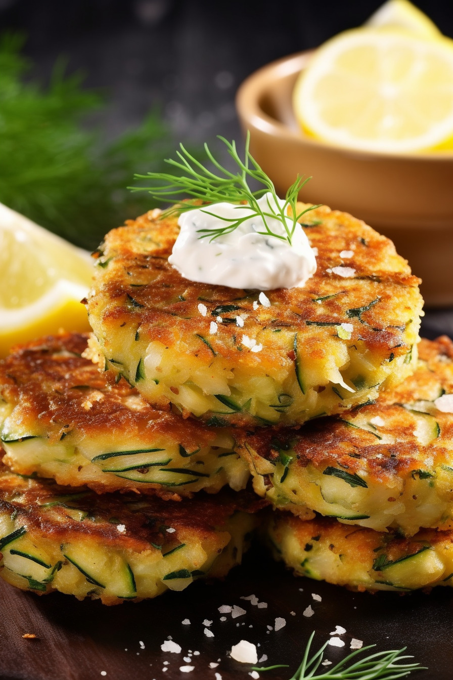 Knusprige Zucchini-Feta-Patties – Perfektes Fingerfood für die Arbeitskollegen