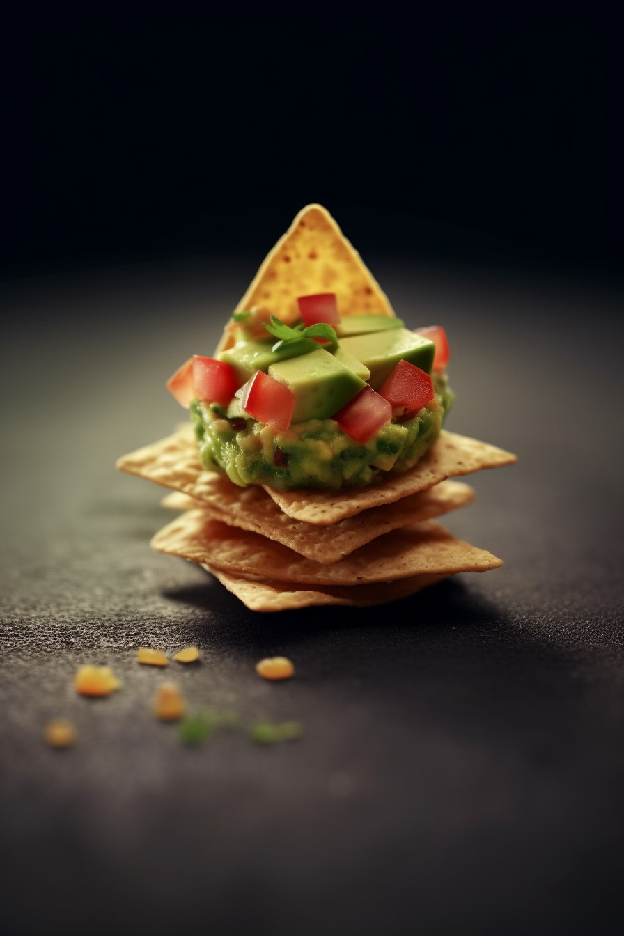 Knusprige Tortilla-Fingerfood mit Guacamole