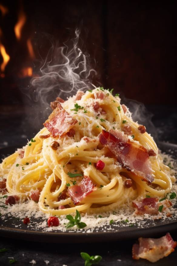 Leckere Spaghetti Carbonara