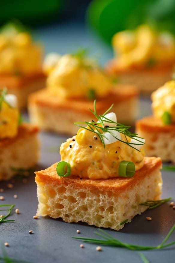 Eiersalat-Häppchen - Perfekte kleine Snacks für jede Feier