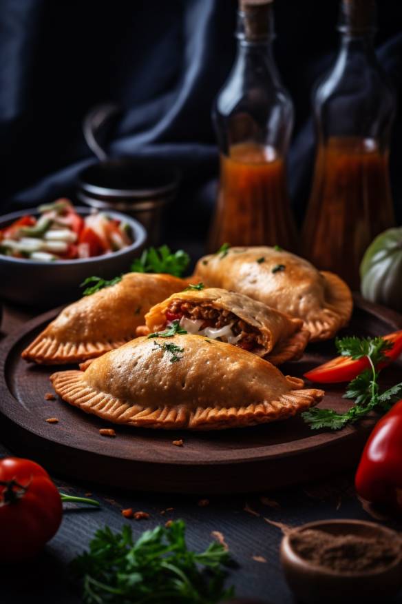 Empanadas mit Hackfleisch und Gemüse